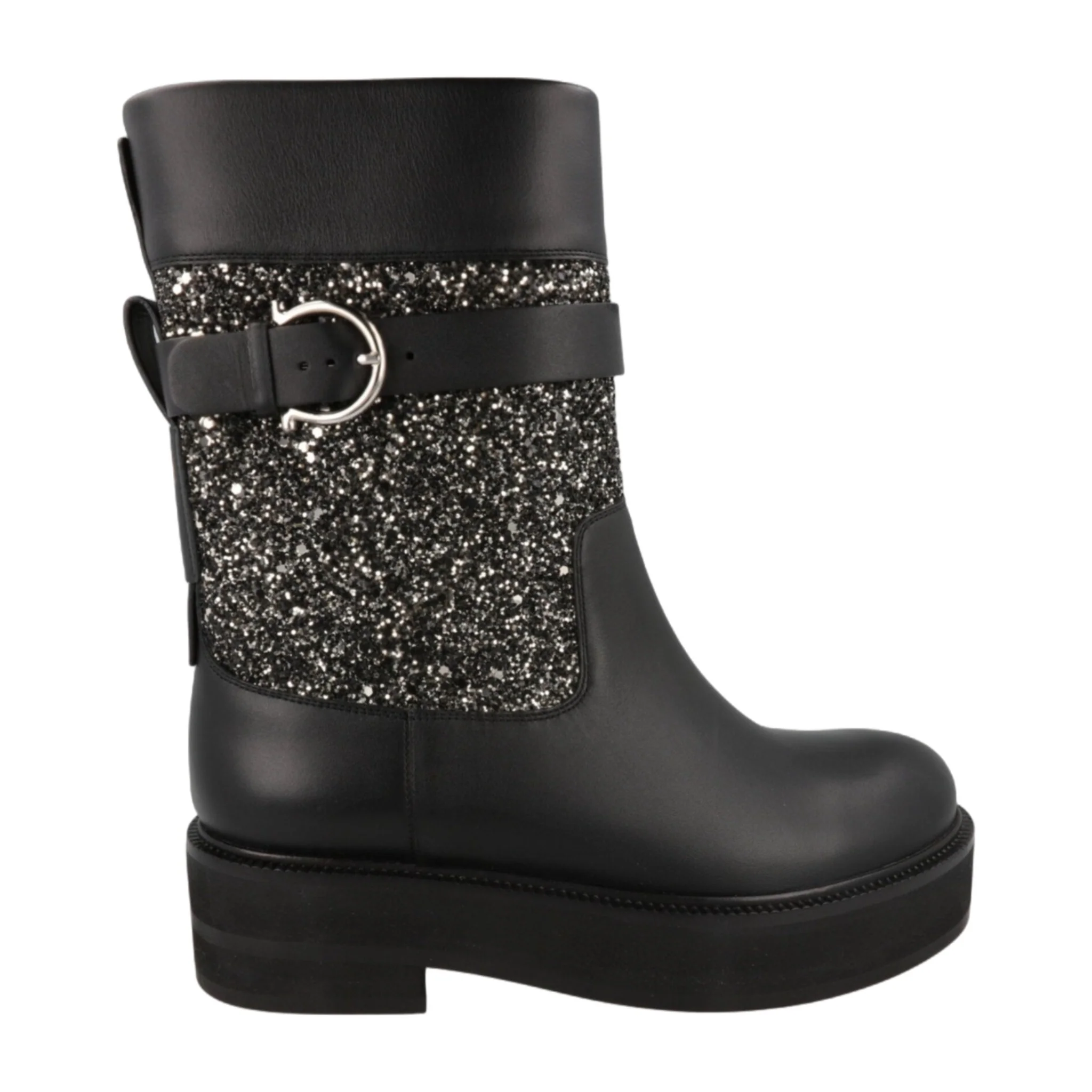 Convenient Ferragamo Ean Glitter Ankle Boots Elegant