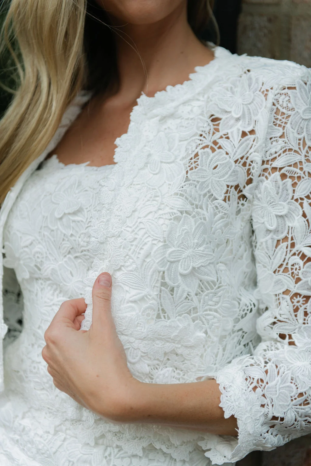 Practical Generation Love Myra 3D Butterfly Lace Jacket in White Easy-to-Use