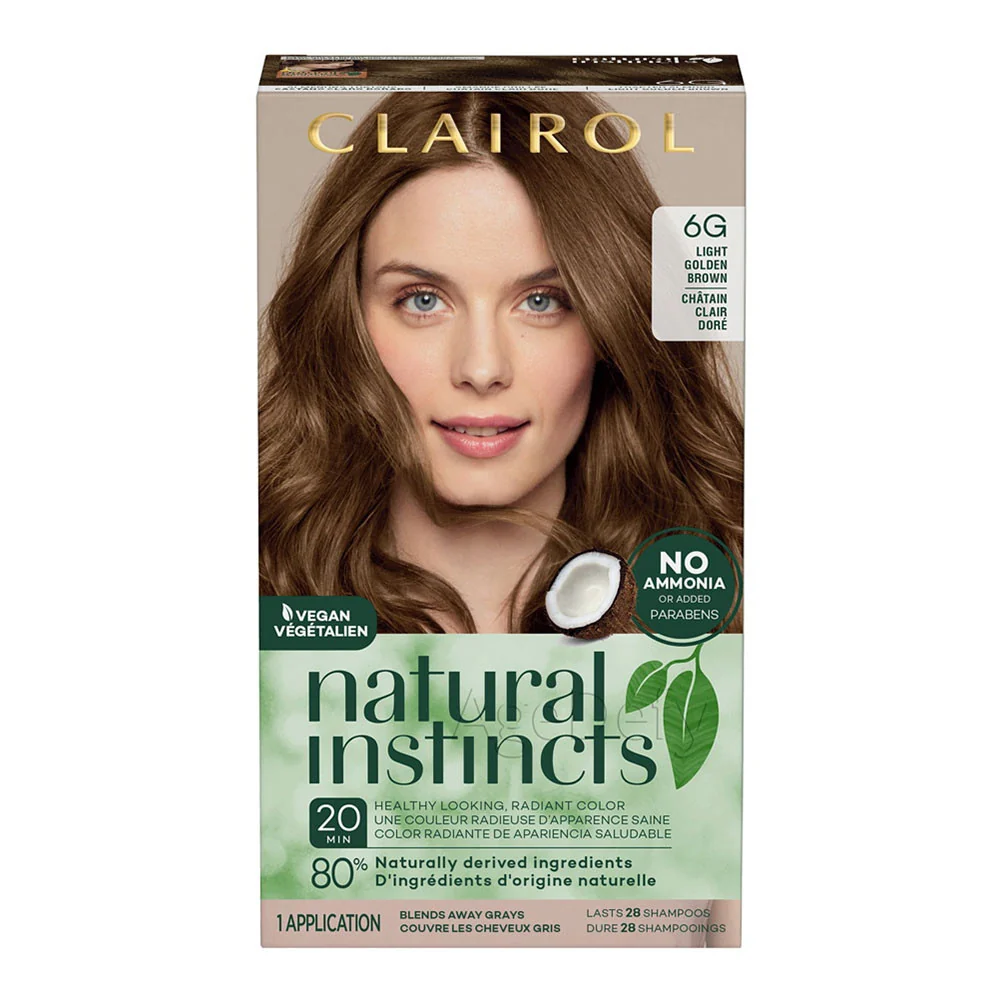 Stylish Clairol Natural Instincts Hair Color 6G Light Golden Brown 1 Ea Environmentally Friendly