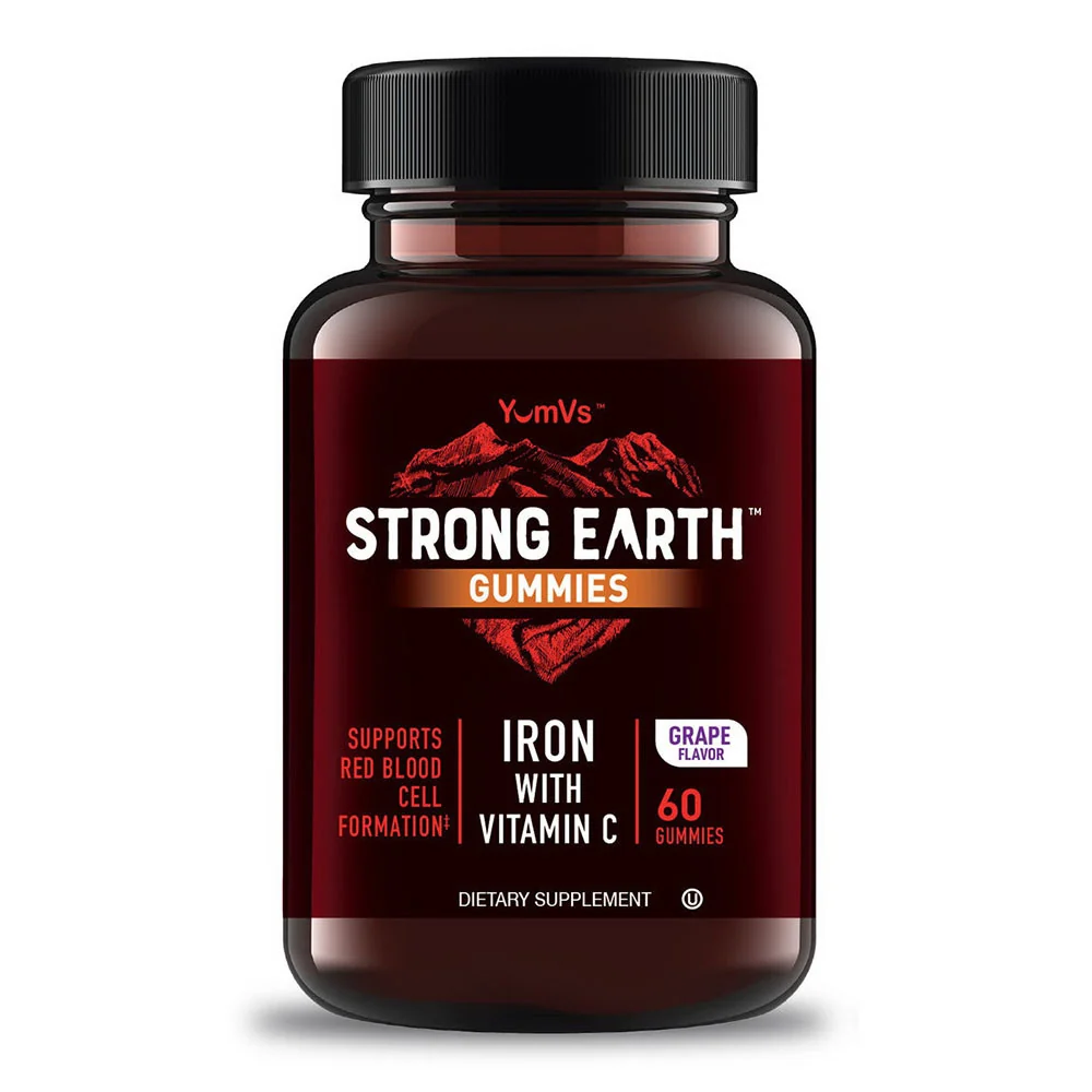 Detailed Yum Strong Earth Iron With Vitamin C Gummies 60 Ea Eco-Friendly