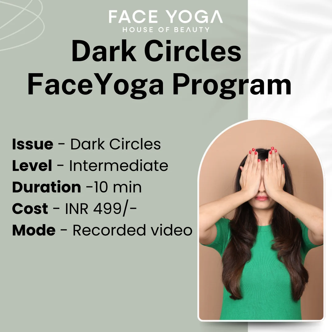Relaxed Face Yoga for Dark Circles Reduction Pre-recorded Certified