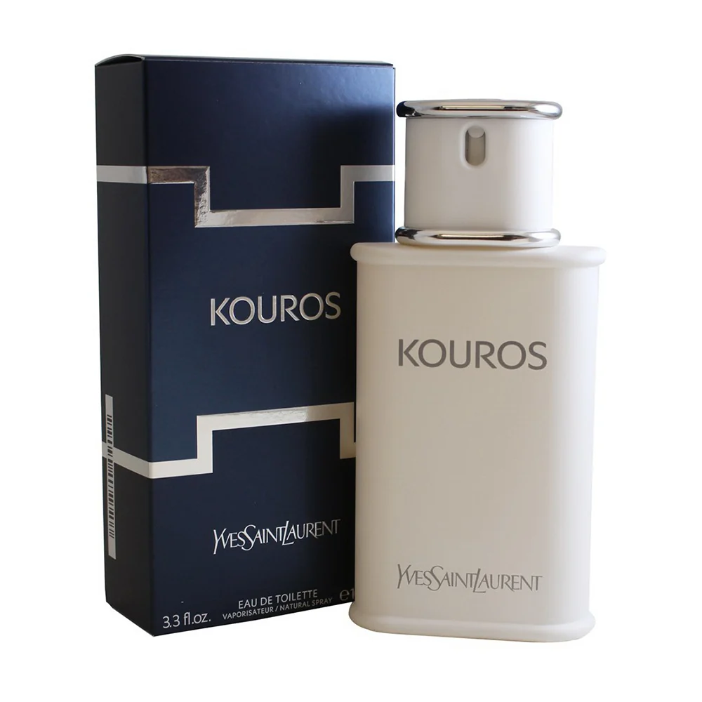 Certified Kouros Cologne Yves Saint Laurent EDT Spray For Men 3.4 Oz Official