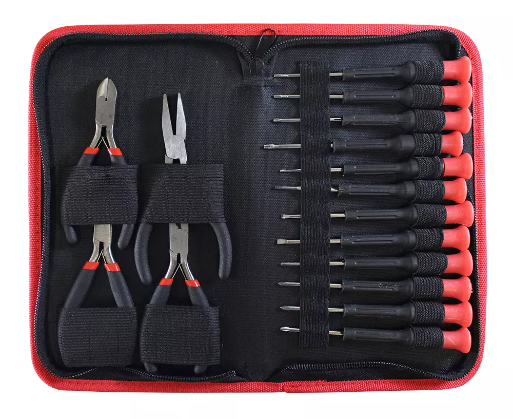 Superior 16 Piece Mini Precision Screwdriver Pliers Computer Repair Tool Jewelry Kit Set Specialty