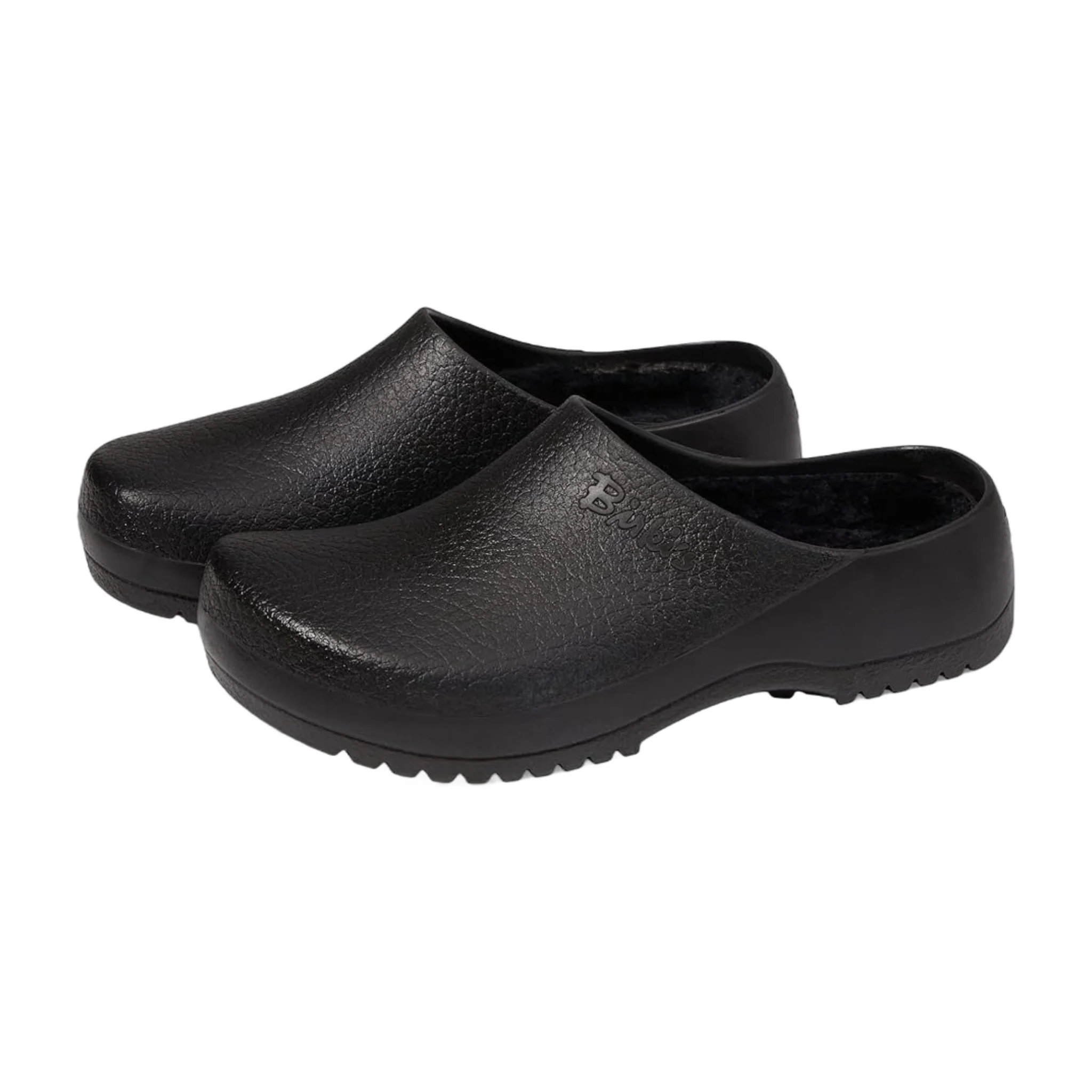 Traditional Birkenstock Unisex Super-Birki Shearling Polyurethane Jet Black Outstanding