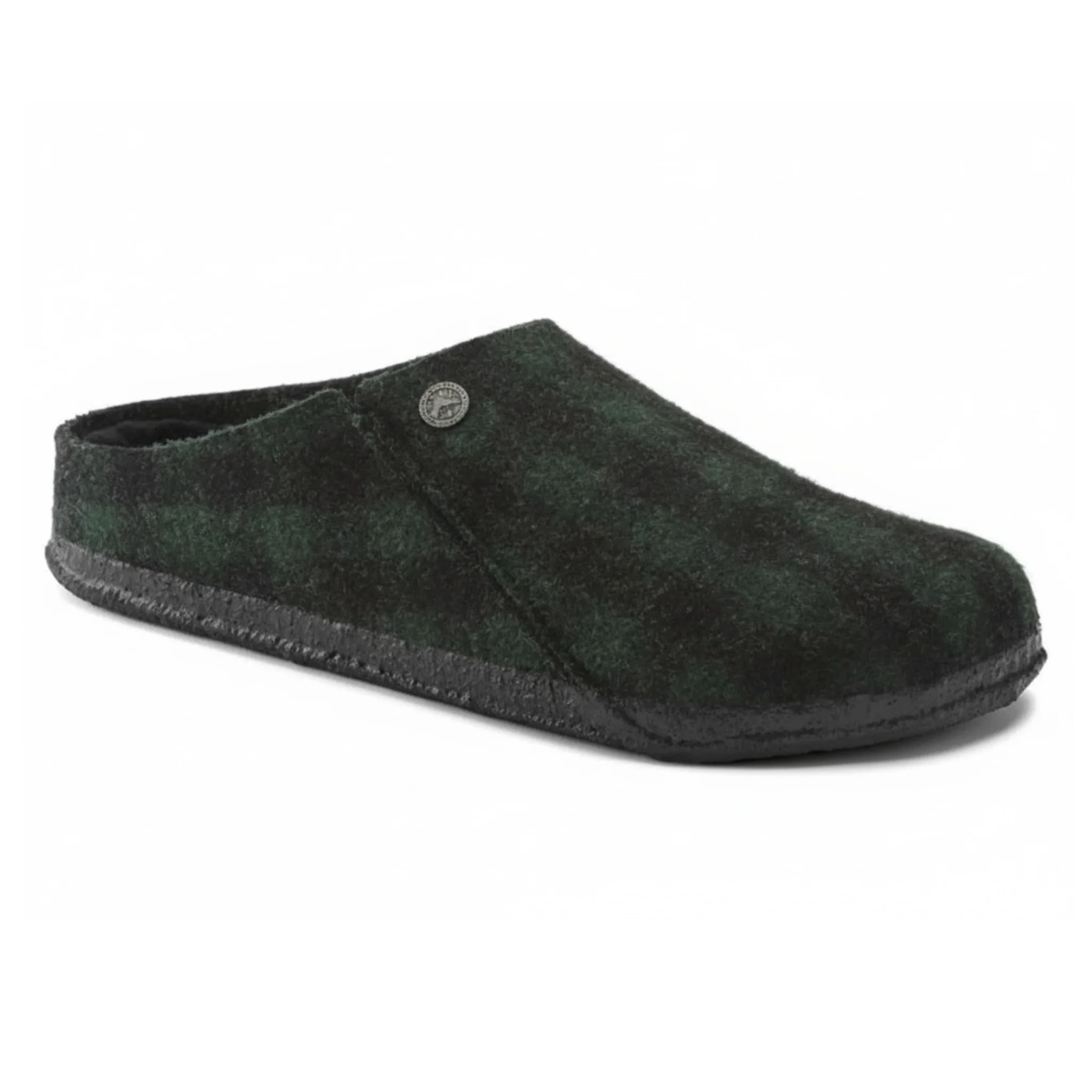Effective Birkenstock Zermatt Shearling Wool Felt Plaid Teal Green Elite