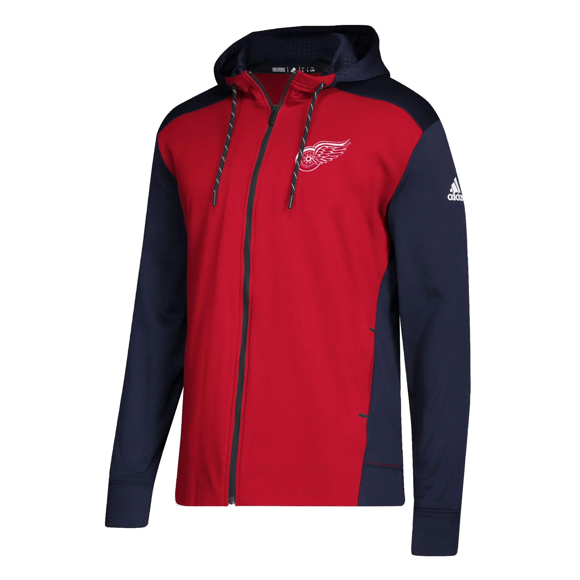 Clean adidas Men's NHL Detroit Redwing Full Zip Hoodie Proven