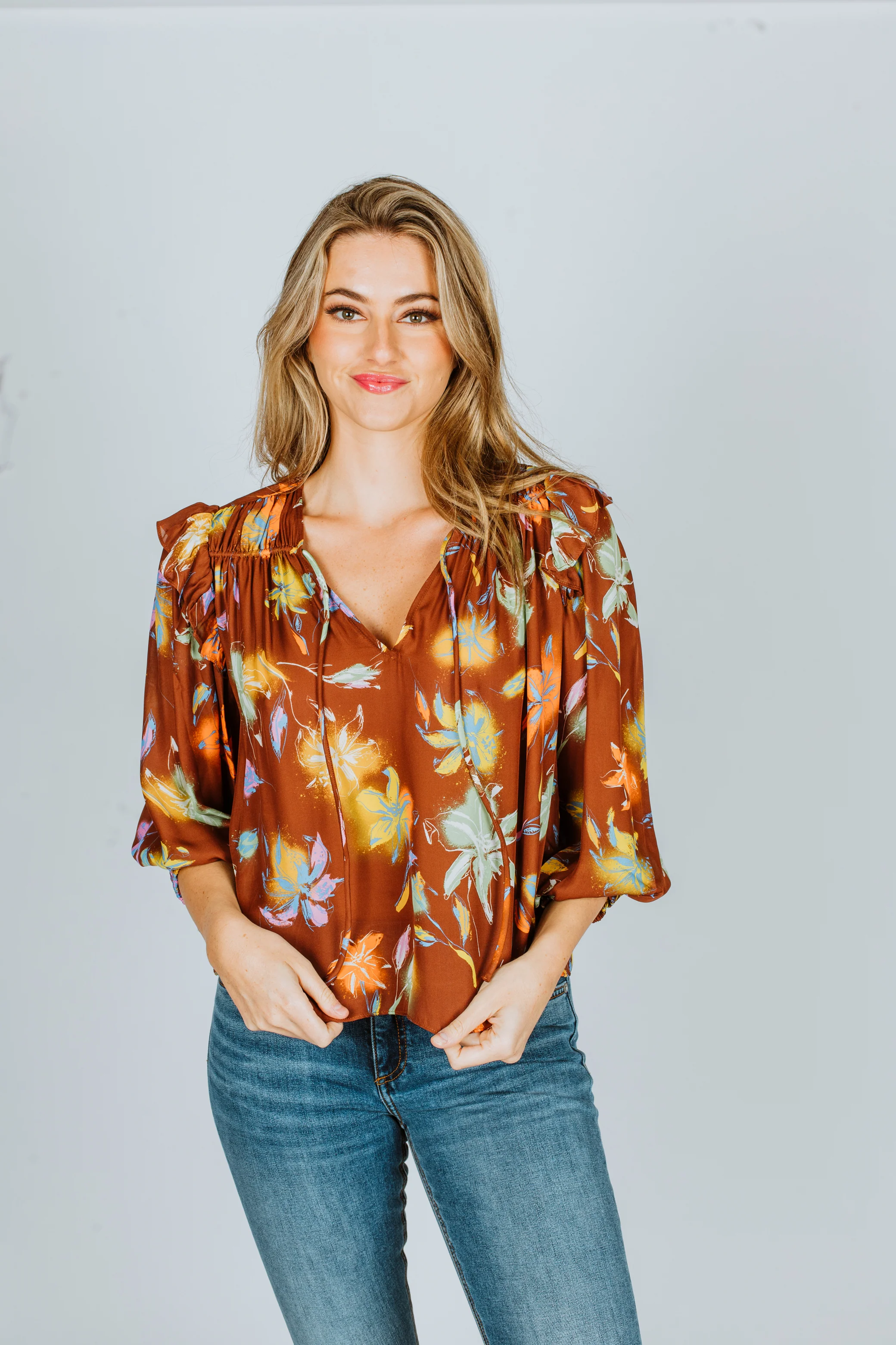 Durable Tanya Taylor Delaney Floral Cotton Top Expertly Made
