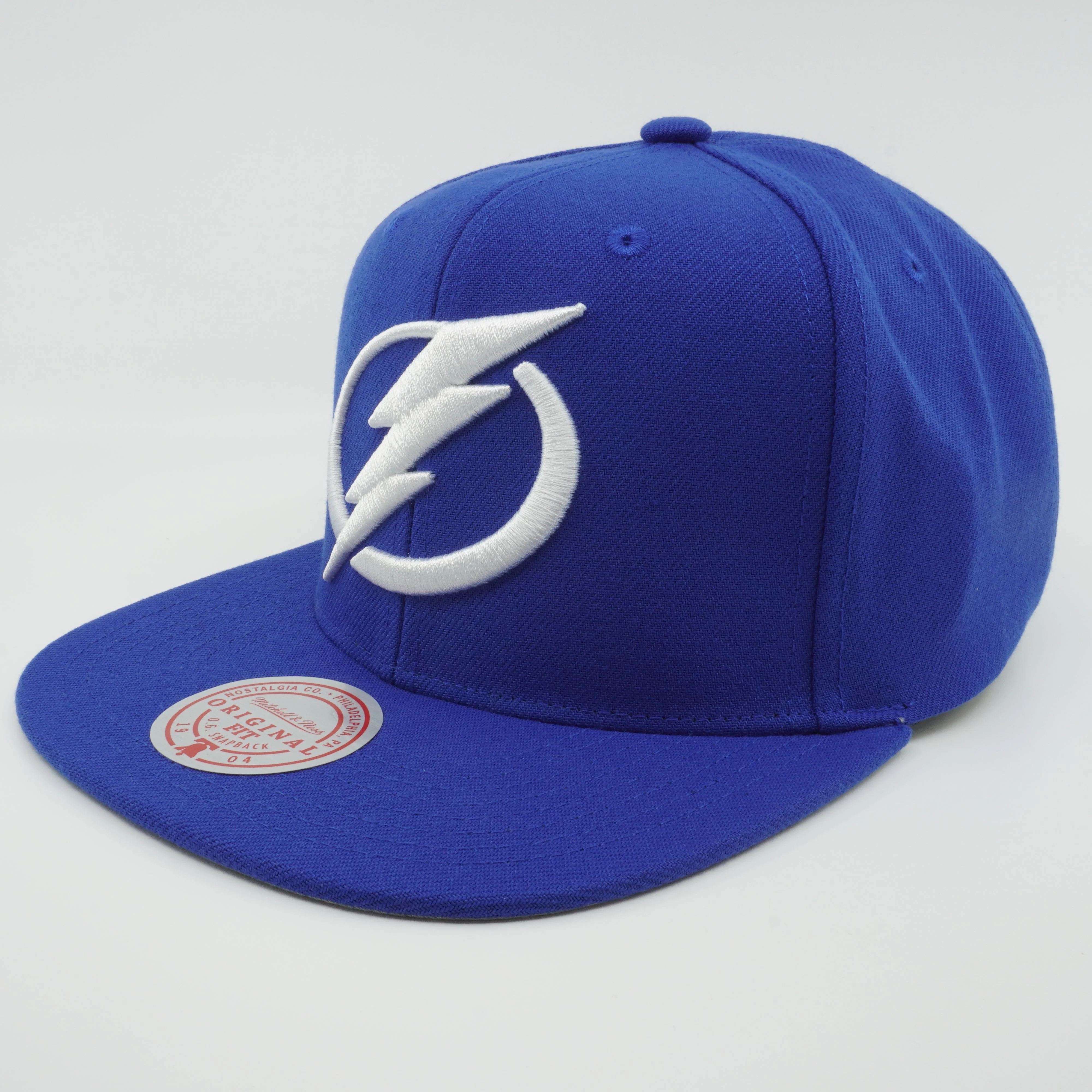 Pure Mitchell Ness Men's NHL Back To Basics Snapback Lightning Navy Reliable