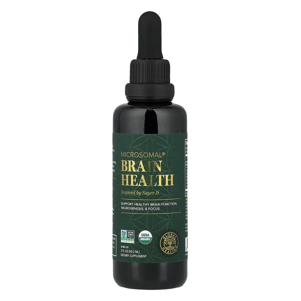 Enhanced Global Healing Microsomal Brain Health Support Healthy Function Neurogenesis and Focus 2Oz 59.2ml Elegant