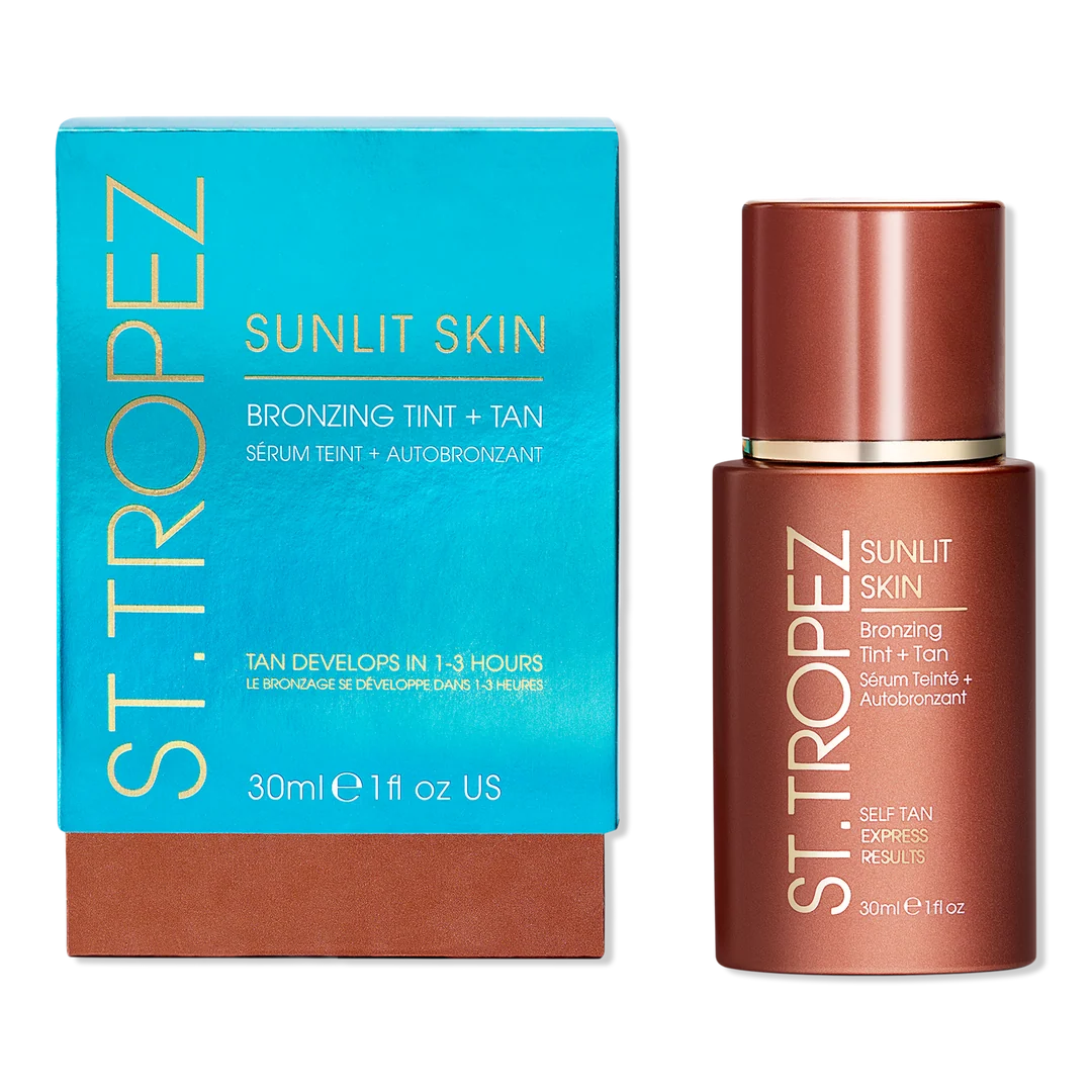 Superior St.Tropez Sunlit Skin Bronzing Tint and Self Tan Serum Pure