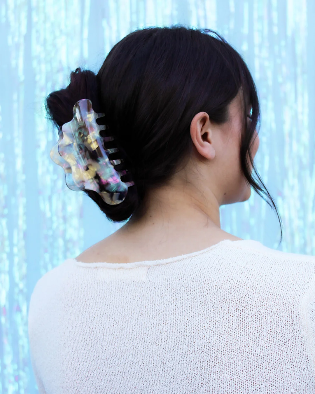 Sustainable Seashell Large Claw Clip Easy-to-Use