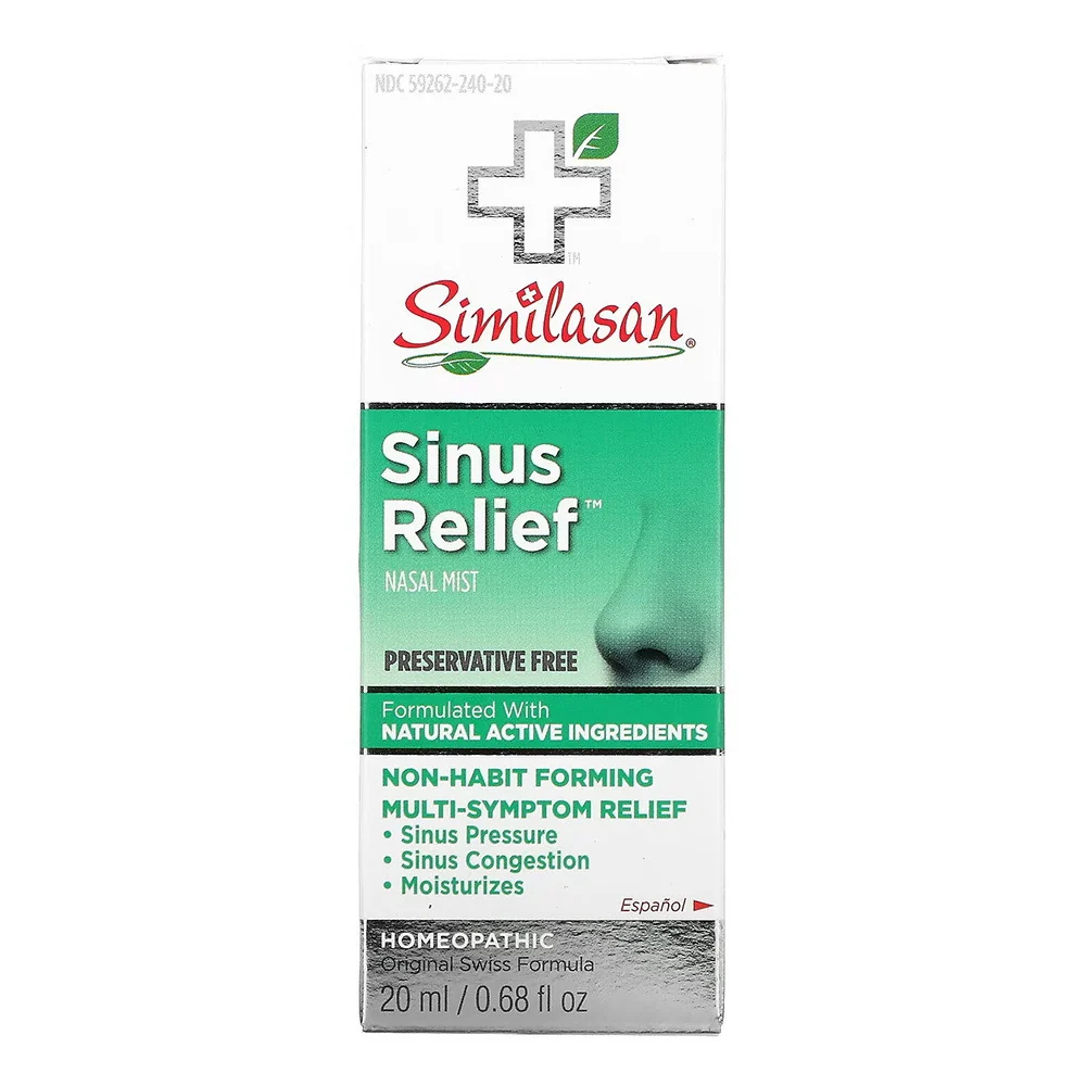 Sustainable Similasan Sinus Relief Nasal Mist Preservative 0.68 Oz Unique