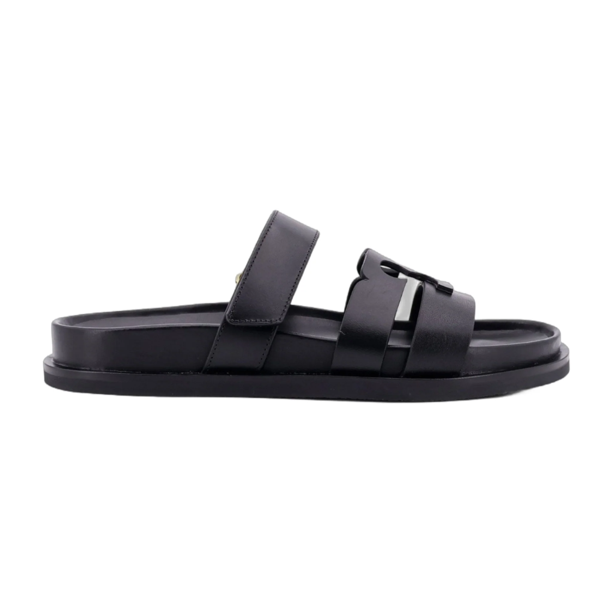 Smooth Leather Sandals Ines Black World-Class