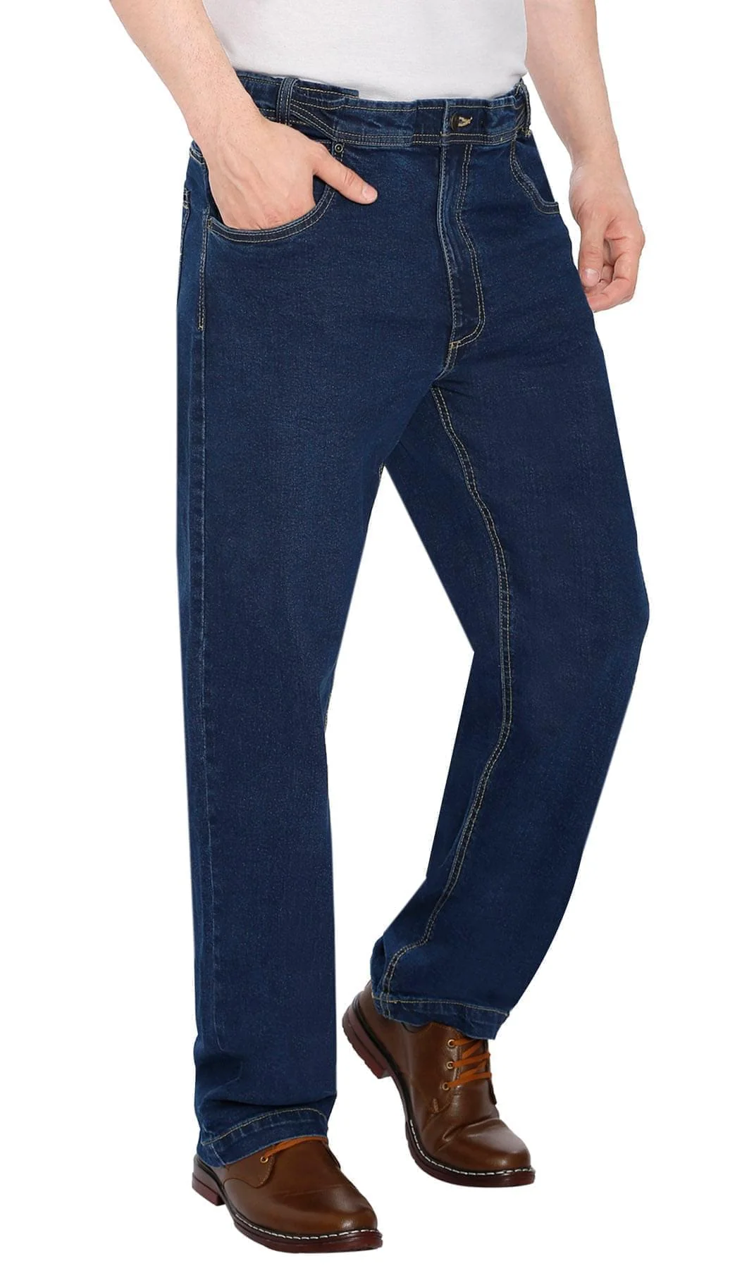 Authentic Mens Flex Waist Hidden Stretch Denim Jean Unique