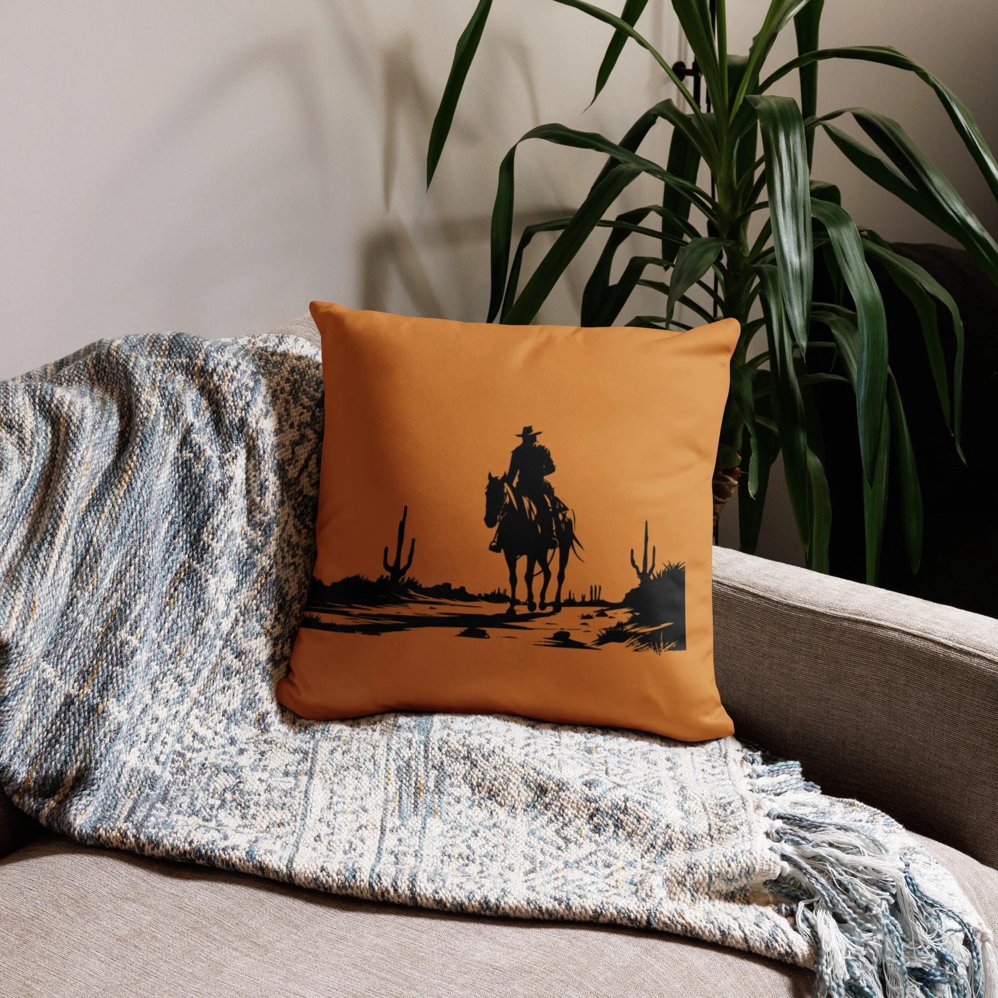 Certified Desert Cowboy Basic Pillow Safe