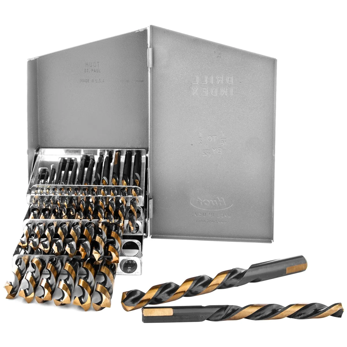 Consistent 29 PC Left Handed Backwards Drill Bit Set Index Hout Traditional