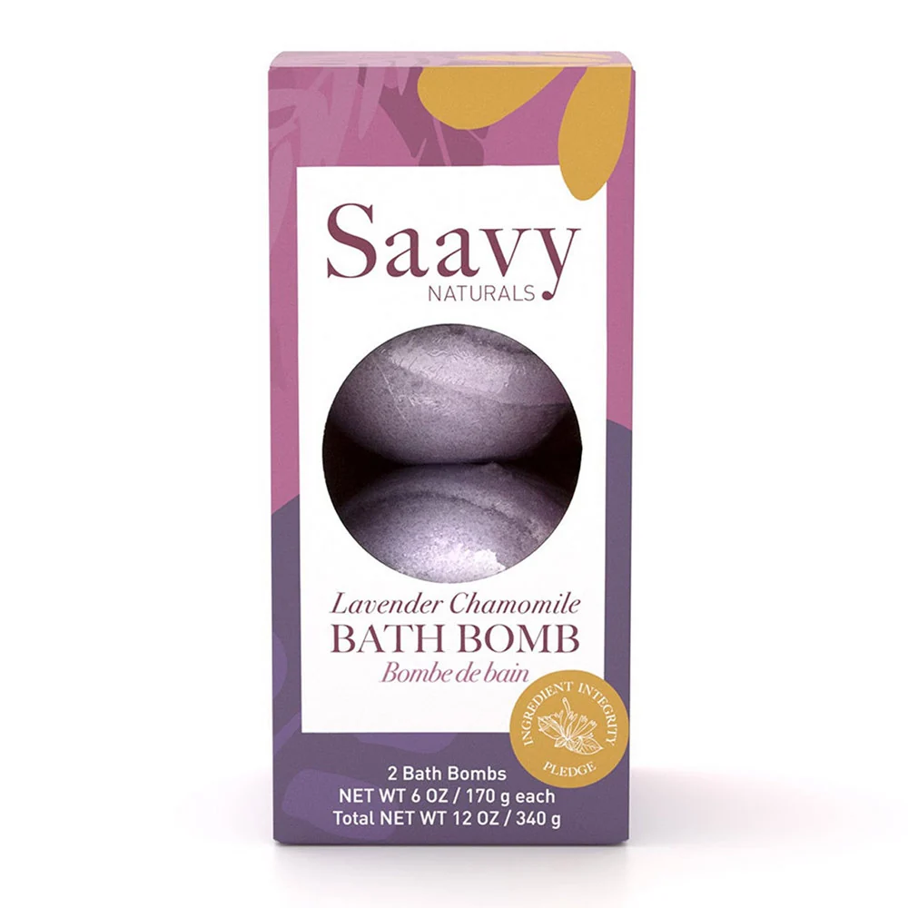 Artisan Saavy Naturals Bath Bomb Lavender Chamomile 12 Oz Prestigious