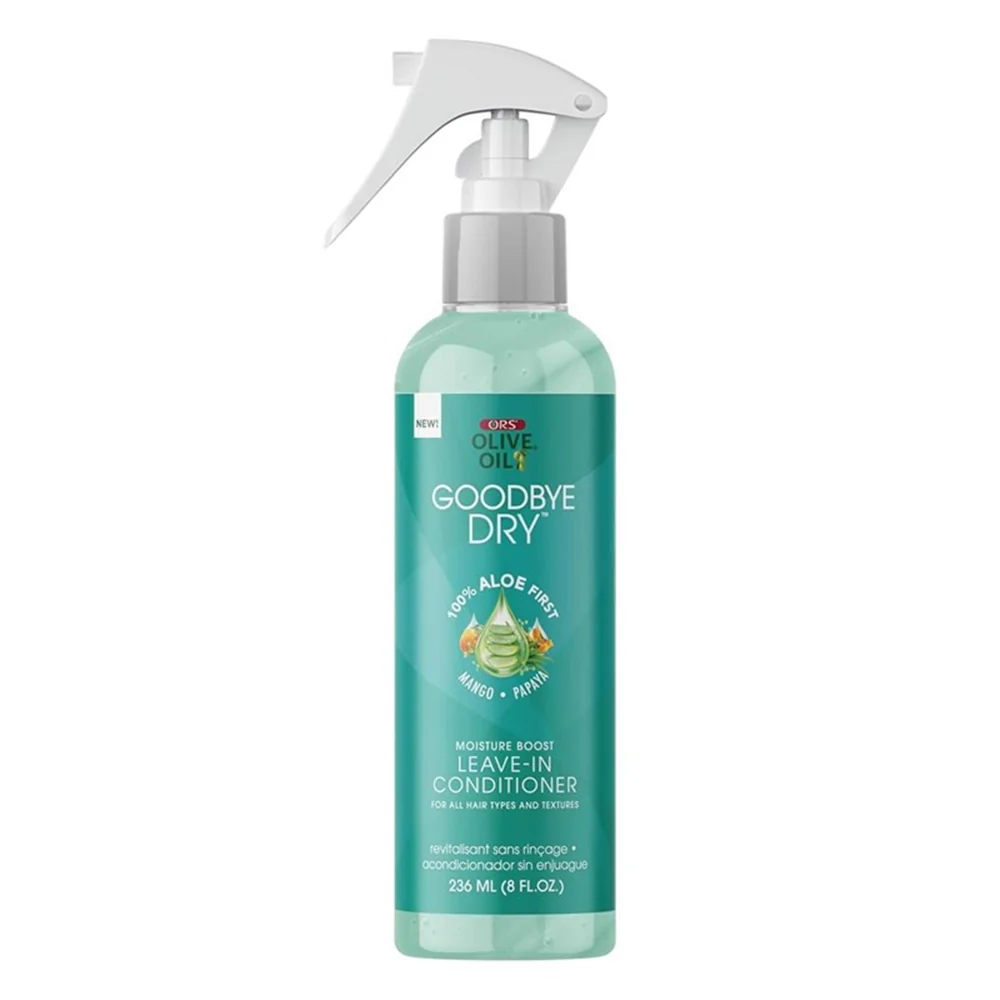 Environmentally Friendly Ors Olive Oil Goodbye Dry Moisture Boost Leave In Conditioner with Aloe Helps Restore and Lock in Moisture 8Oz 236ml Durable