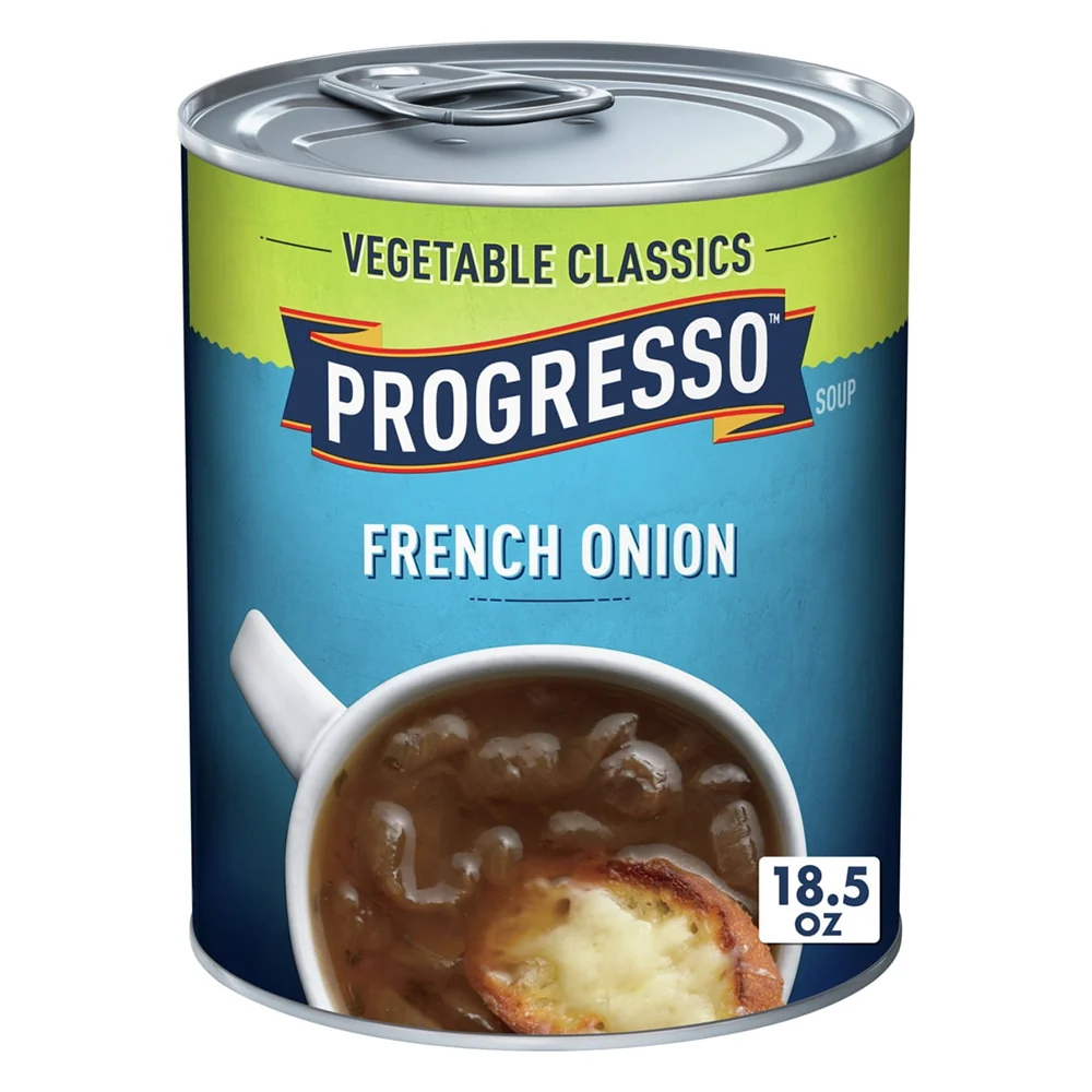 Fine Progresso Vegetable Classics French Onion Canned Soup for Hearty Flavor and Easy Ready to Serve Meal 18.5Oz 524g Consistent