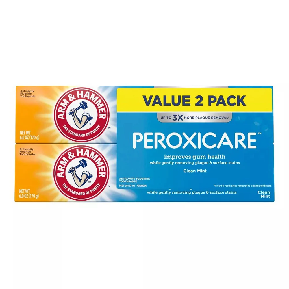 Exclusive Arm and Hammer Peroxicare Toothpaste Twin Pack 1 Ea World-Class