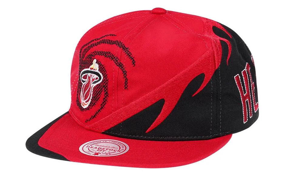 Sustainable Mitchell Ness Men's NBA Spiral Deadstock Snapback Hwc Heat Snapback Caps Smooth