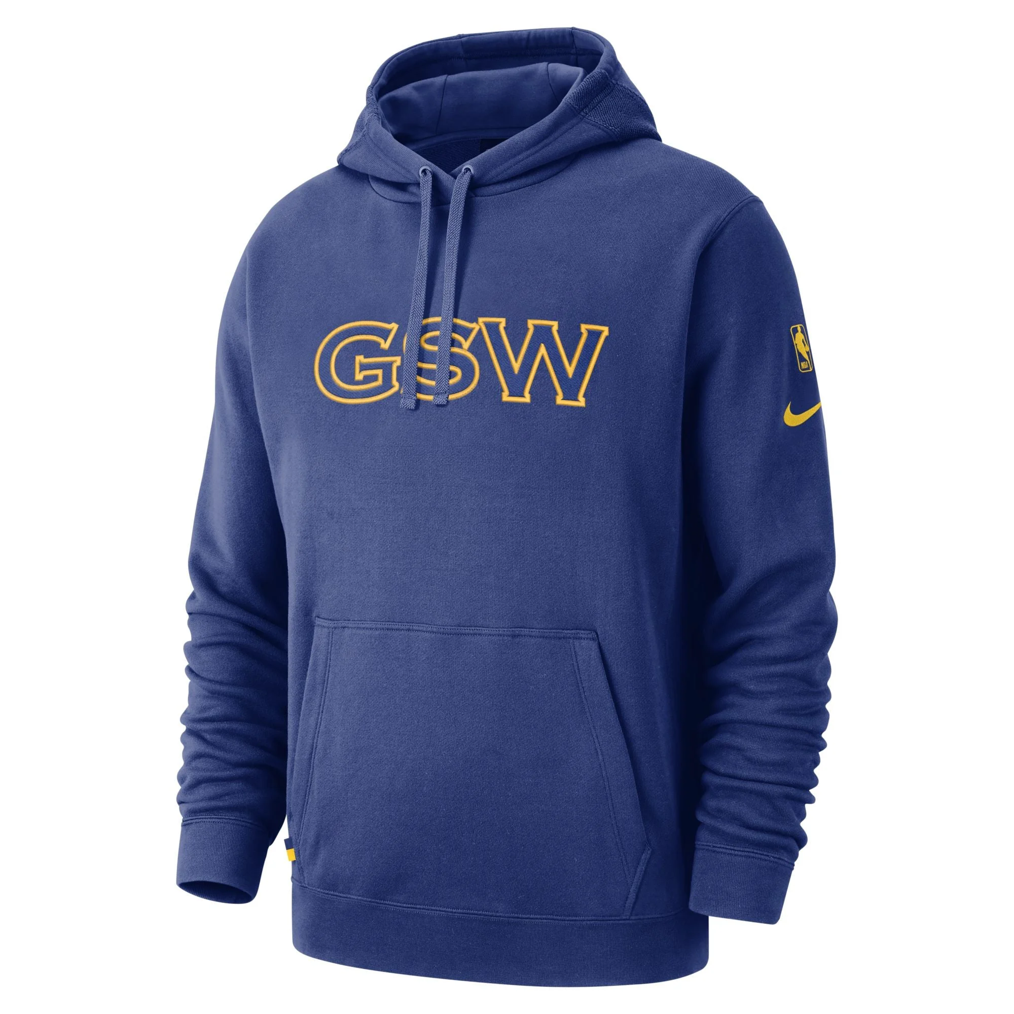 Casual Nike Men's NBA Golden State Warriors Courtside Hoodie High-Grade