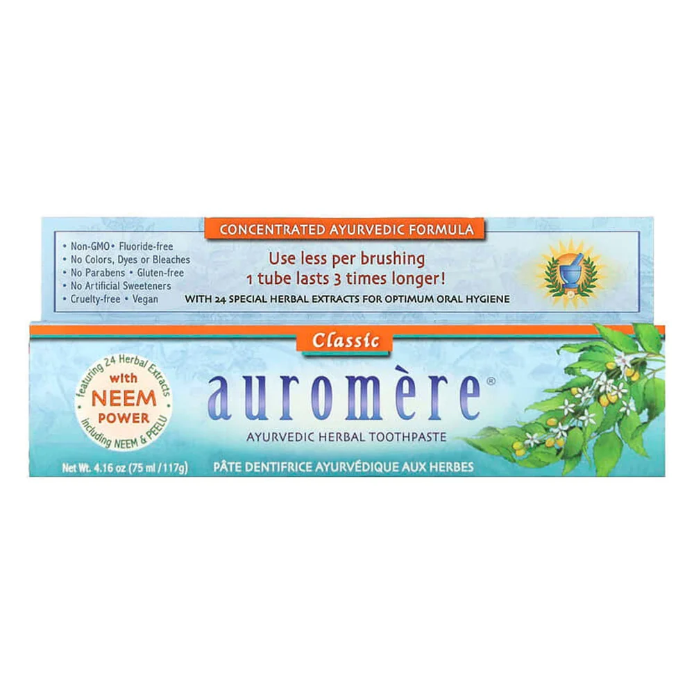 Dependable Auromere Ayurvedic Herbal Toothpaste Licorice 4.16 Oz Smart