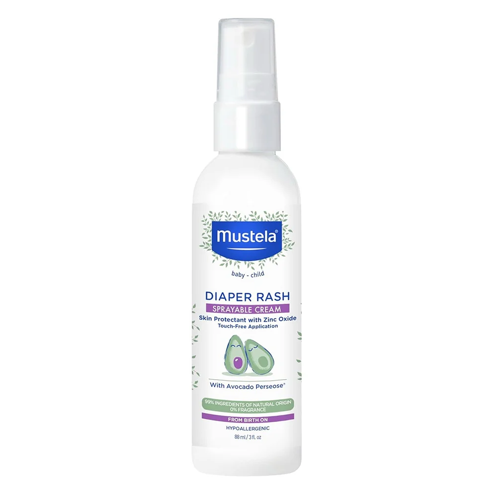 Fine Mustela Baby Diaper Rash Cream Spray with Zinc Oxide Skin Protectant Fragrance 3Oz 88ml Quality