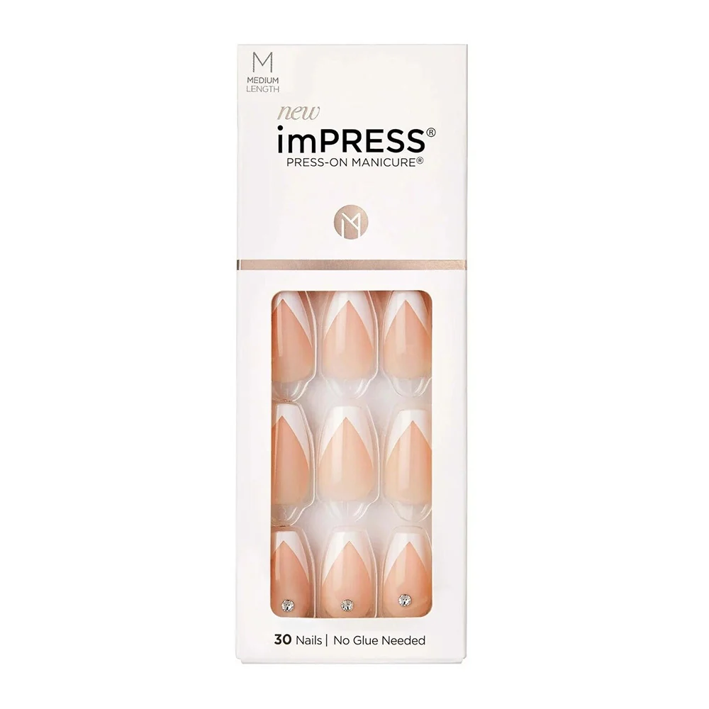 Artisan Kiss imPRESS Press on Manicure So French Medium 30 Ea Modern