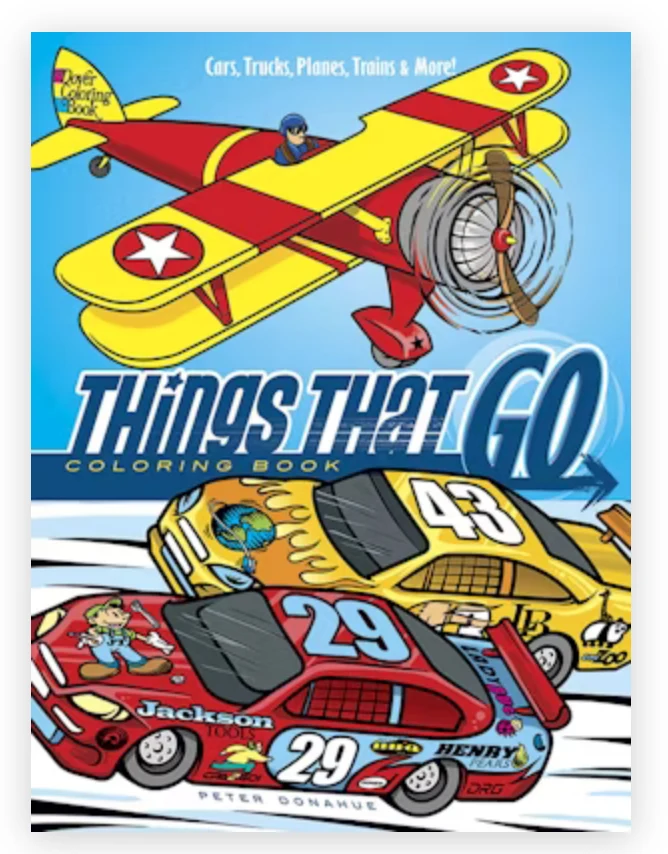 Effective Things That Go Coloring Book Refined