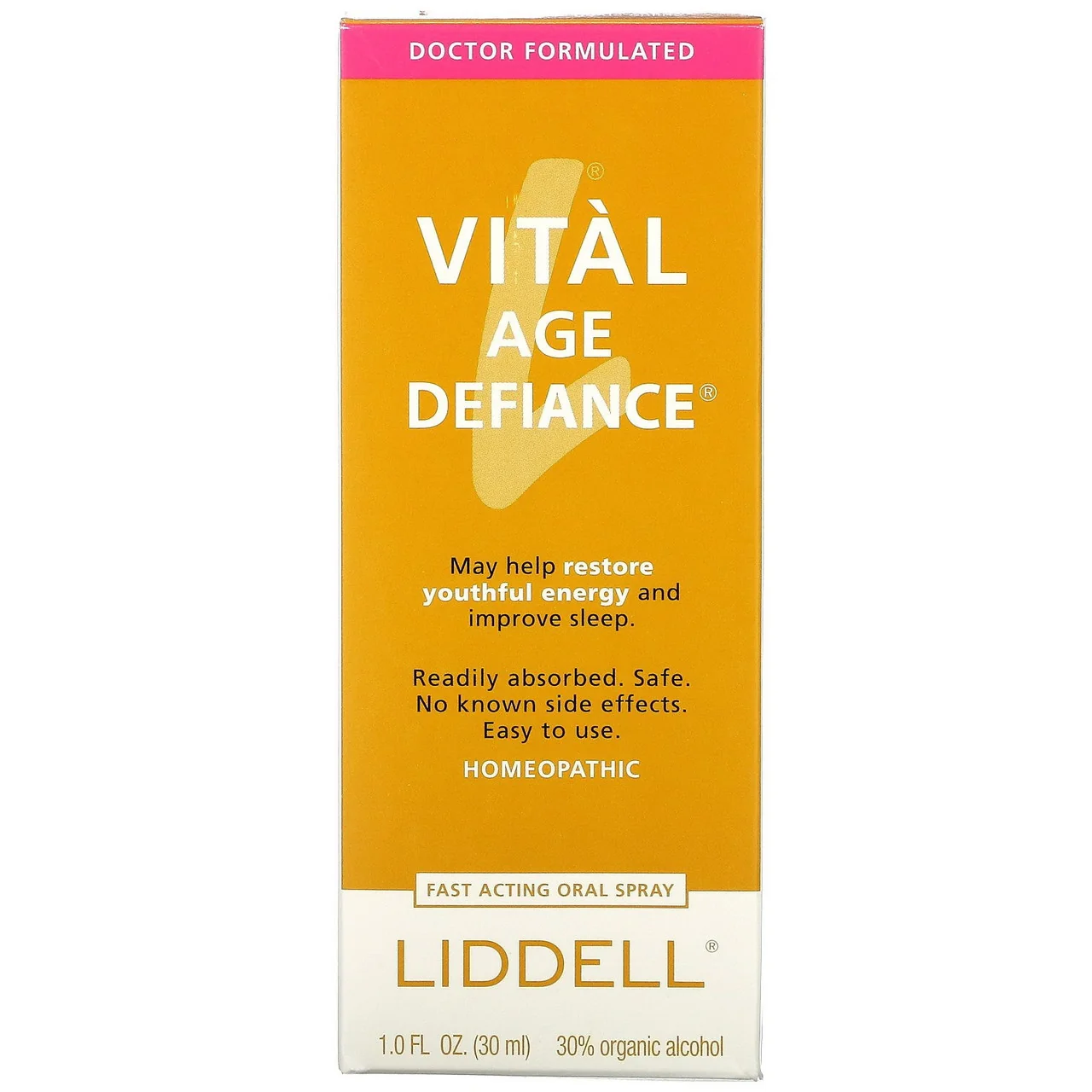 Proven Liddell Laboratories Vital Age Defiance Homeopathic Oral Spray 1 Oz Contemporary