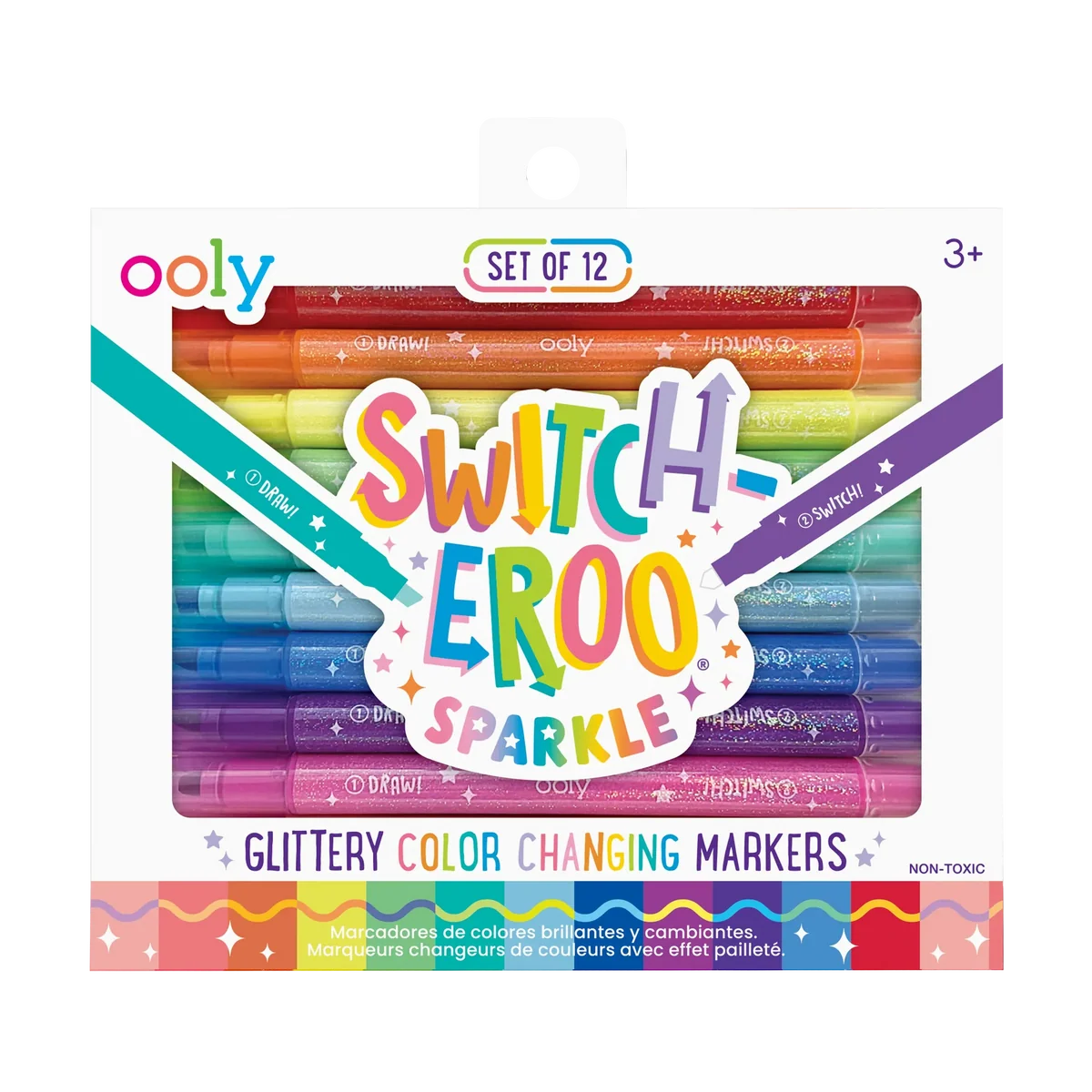 Advanced Switch-eroo Sparkle Glittery Color Changing Markers Next-Generation