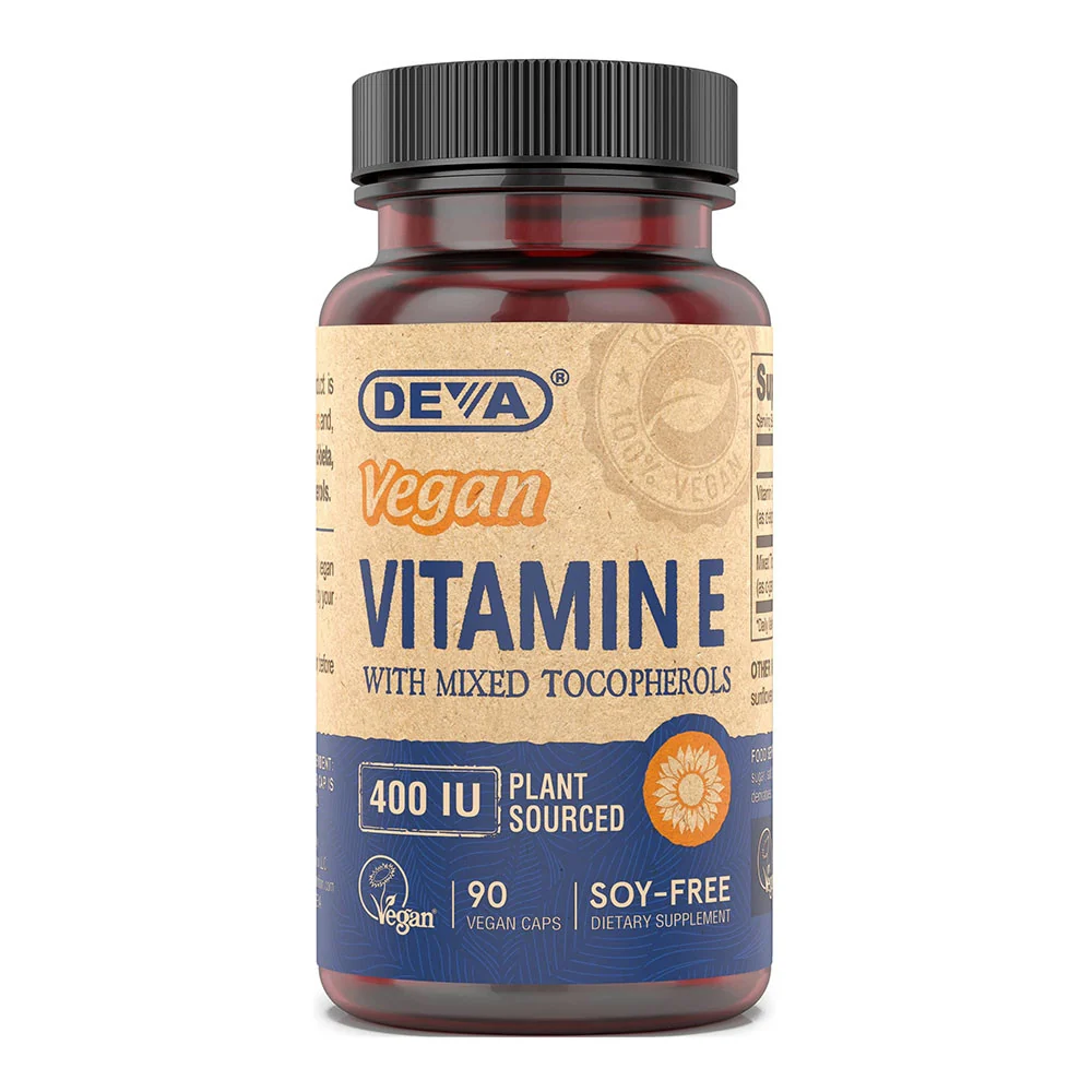 Detailed Deva Nutrition Vegan Vitamin E 400 Iu Vegetarian Capsules 90 Ea Relaxed