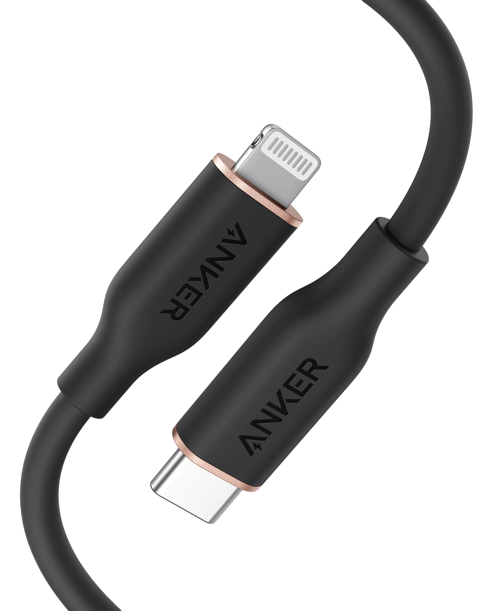 Flexible Anker b 641 b USB-C to Lightning Cable Flow 3 ft Silicone Soft