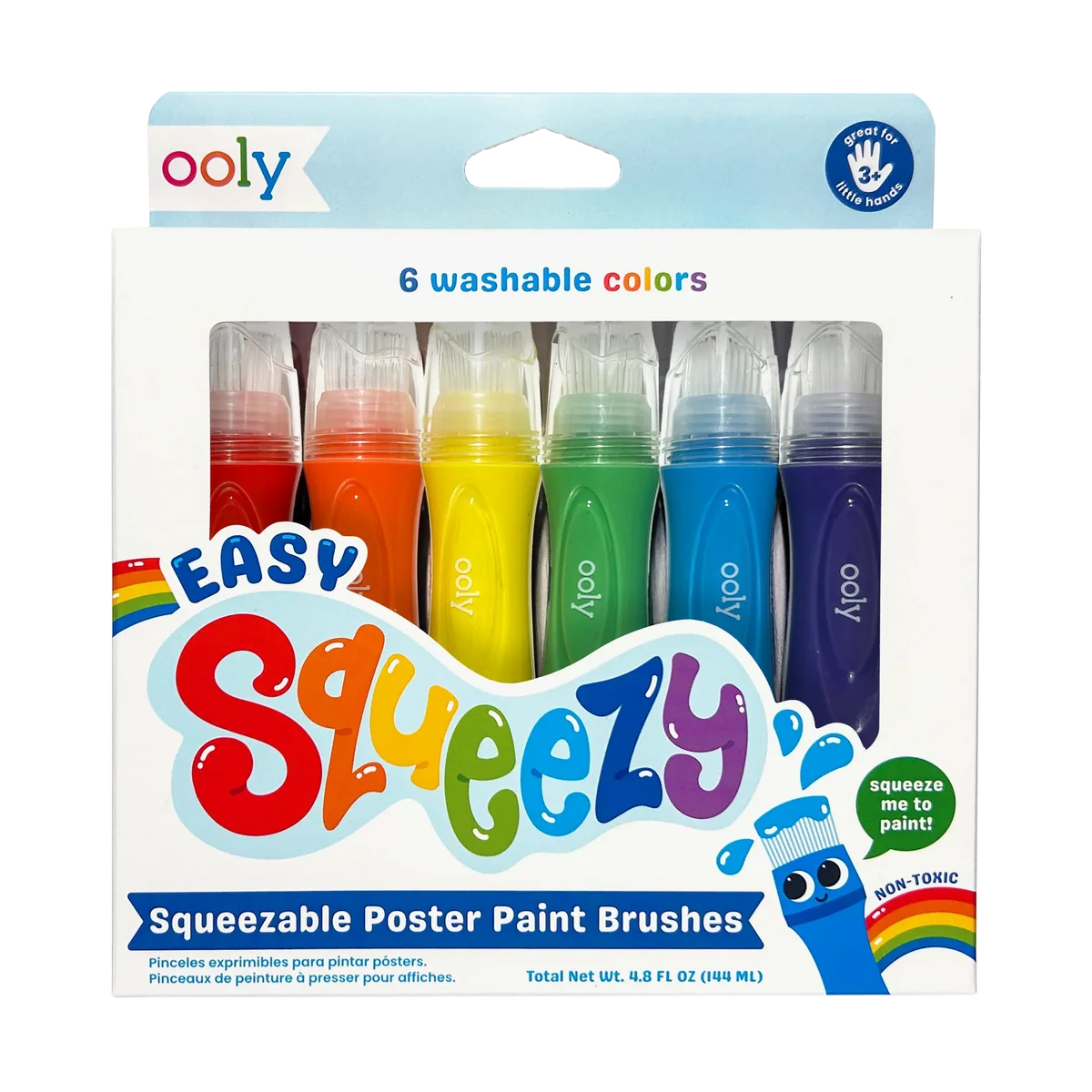 Modern Easy Squeezy Squeezable Poster Paint Brushes Authentic