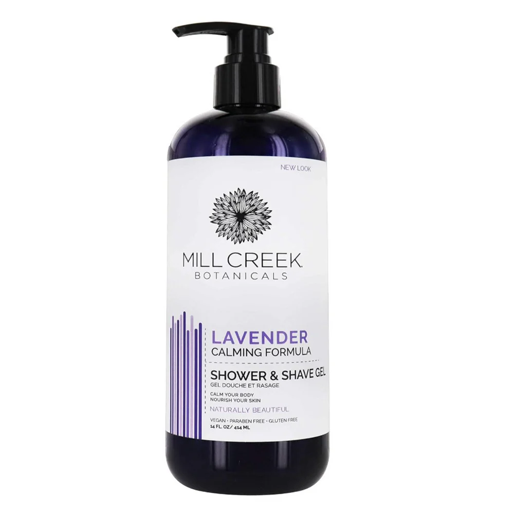 Dependable Mill Creek Botanicals Shower and Shave Gel Lavender for Cleansing and Moisturizing Skin 14Oz 414ml Reliable
