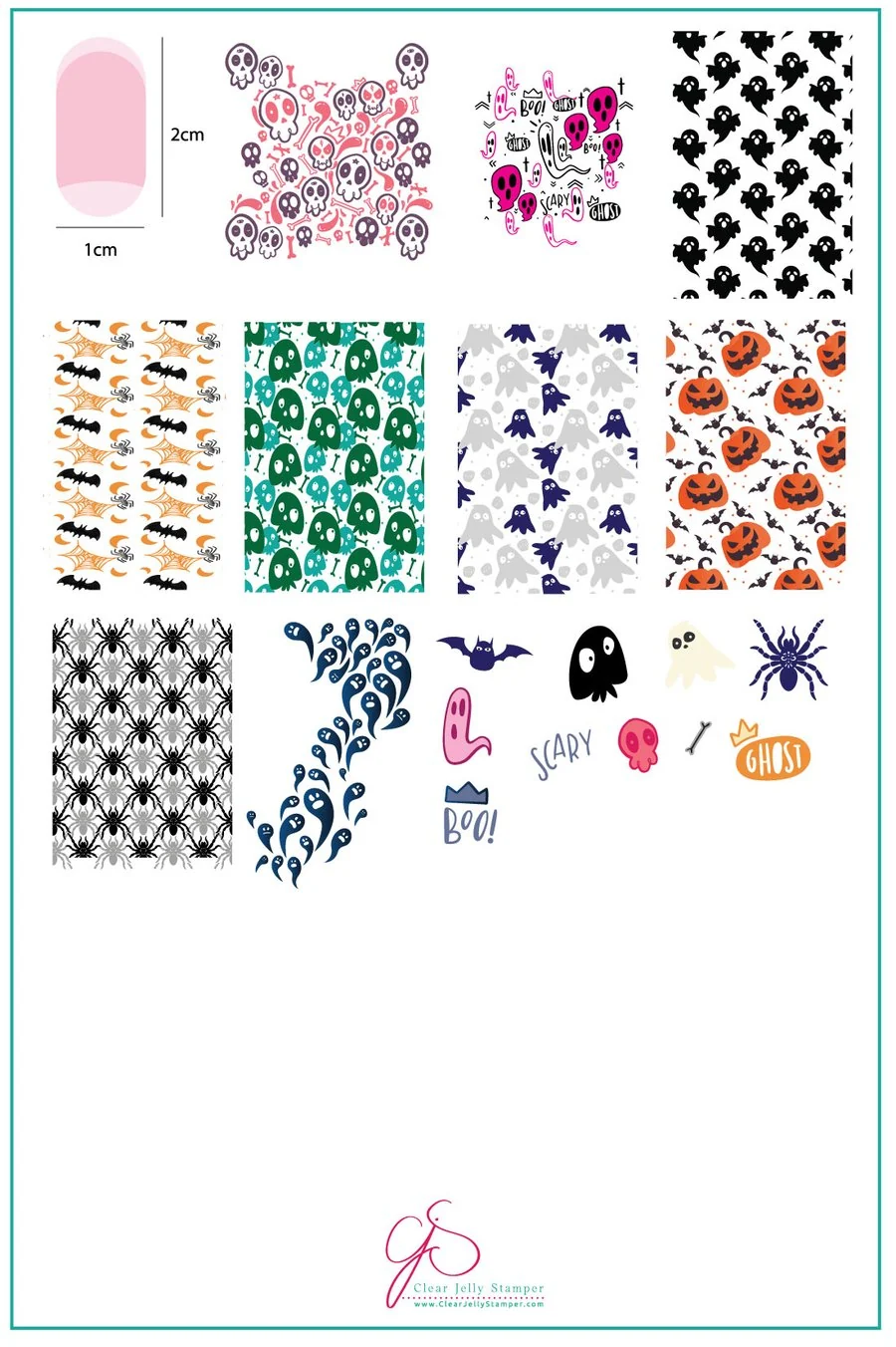 User-Friendly Wallpaper - CREEPY CjSH-44 - Clear Jelly Stamping Plate Smart