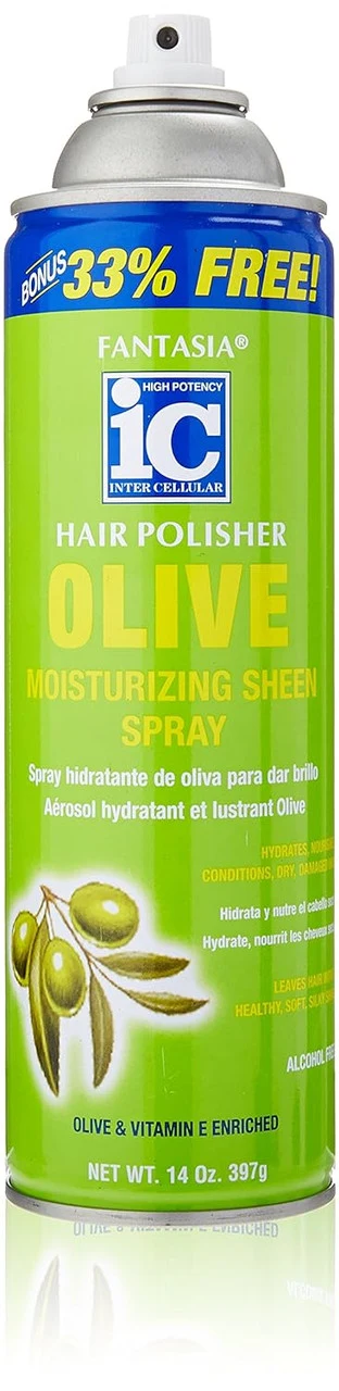 Casual Fantasia IC Olive Moisturizing Sheen Spray Hair Polisher 14 Oz High-Quality