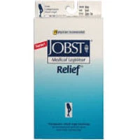 Classic Jobst Medical Legwear Stockings Relief Compression 20-30 Mm Hg Waist Open Toe Beige Medium - 1 Ea Prestigious