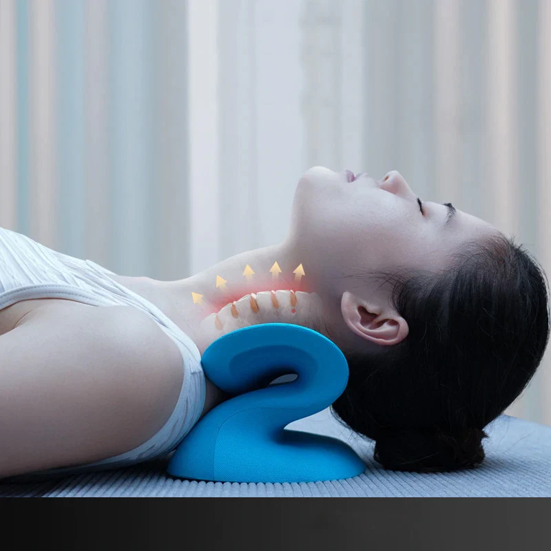 Professional Orthopedic Cervical Neck And Shoulder Support Pillow Green