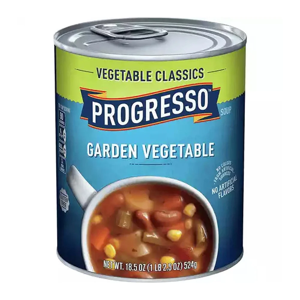 Authentic Progresso Gluten Vegetable Classics Garden Vegetable Soup 18.5 Oz Detailed