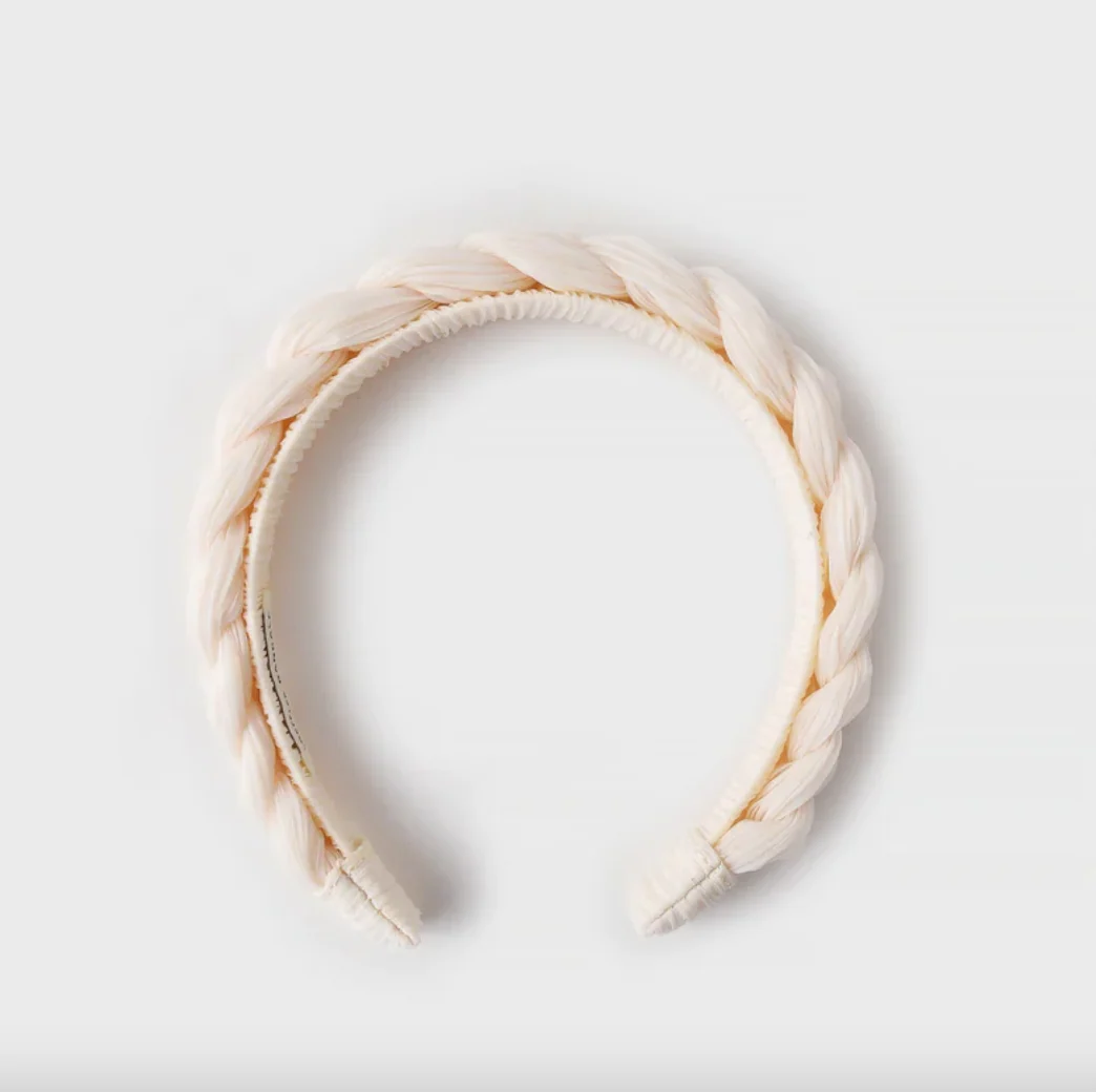 Soft Loeffler Randall Lilac Pearl Braided Headband Pure