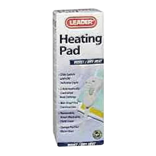 Recyclable Leader King Size LCD Electric Digital Moist Dry Heating Pad 12 x 14 1 Ea High-End