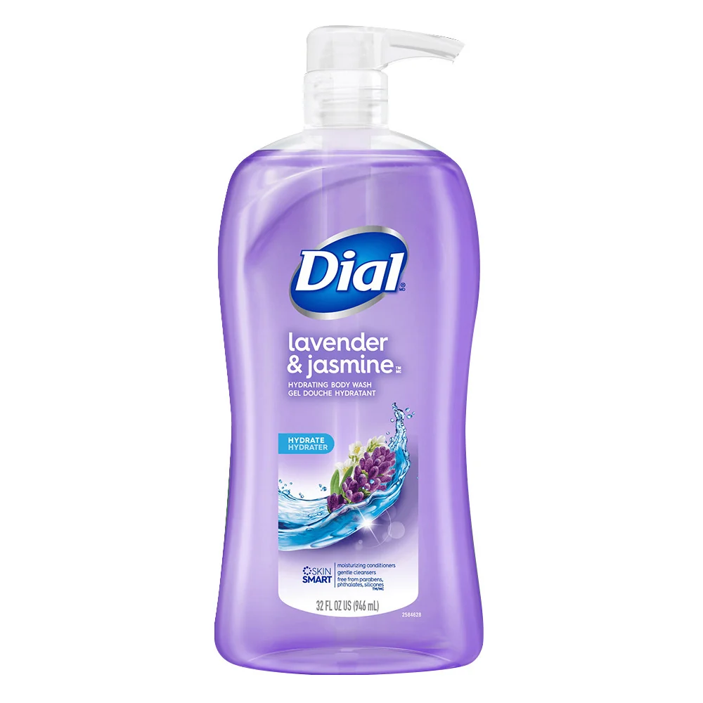 Traditional Dial Hydrating Body Wash with Lavender and Jasmine 32 Oz Artisan