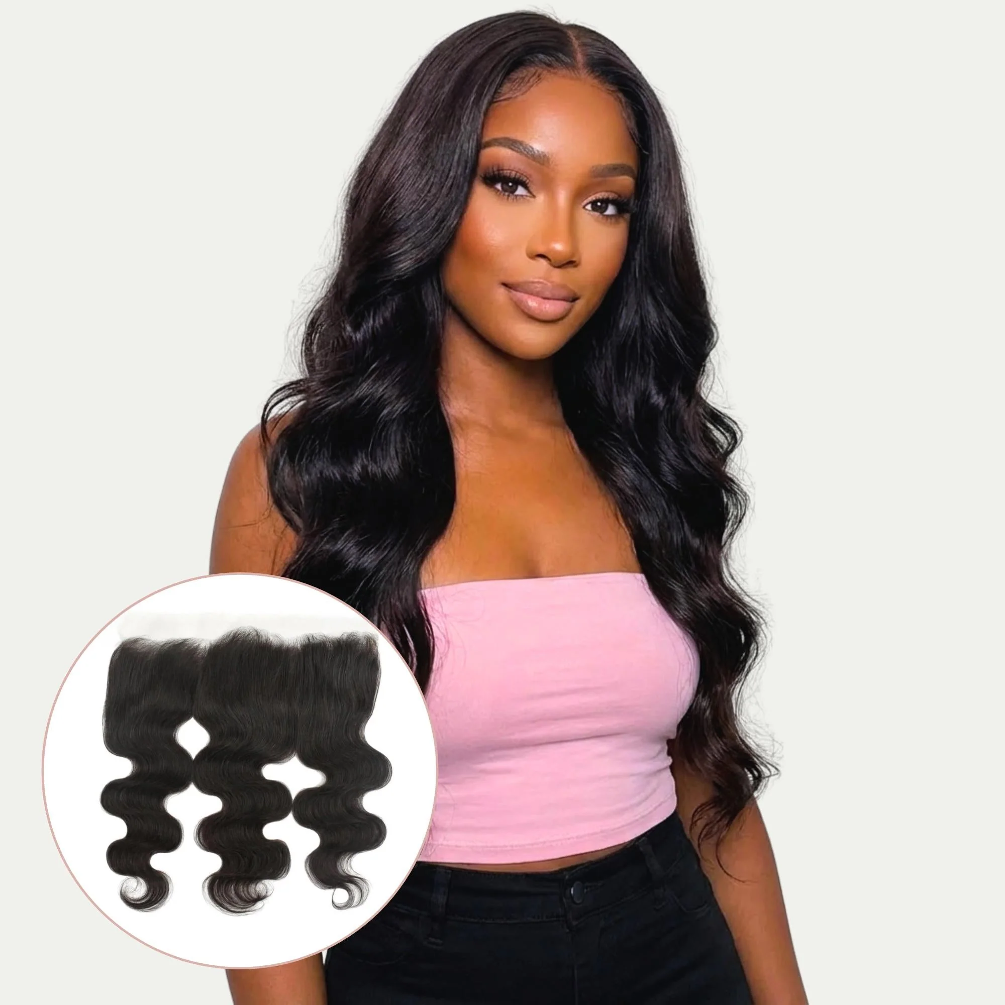 Fine Brazilian Body Wave 13x4 HD Lace Human Hair Frontal Modern