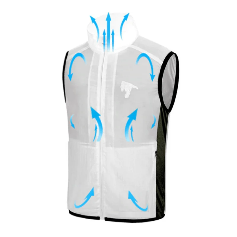 Effective Men's Air Conditioned Cooling Jacket Ice Vest High-Performance
