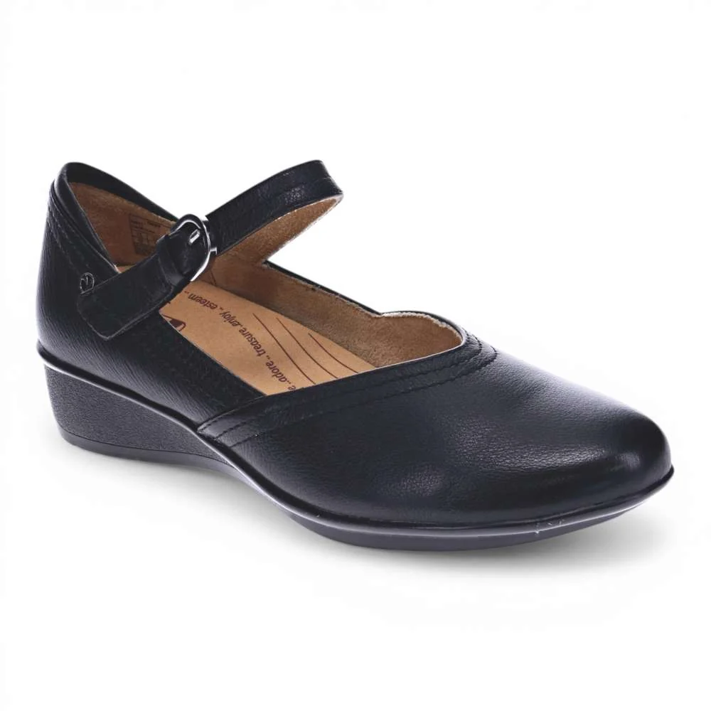 Exceptional Narita Mary-Jane Flats - Black Modern