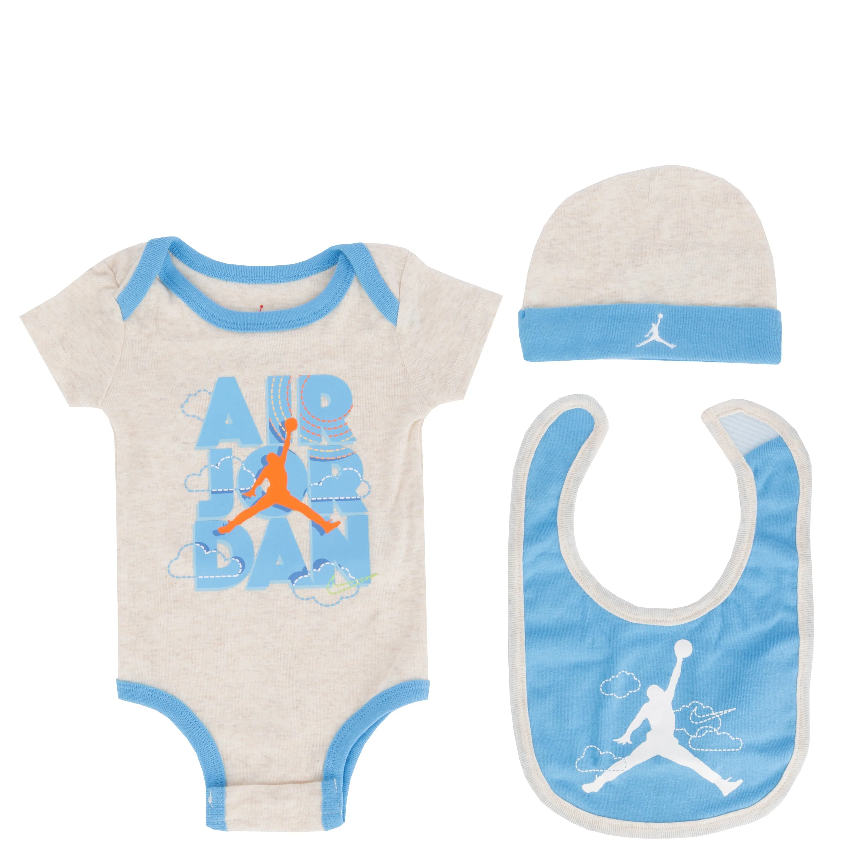 Quality Air Jordan Baby Bodysuit Hat And Bib 3-Pc Box Set Hats Fast