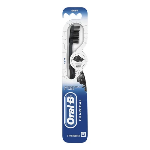 Durable Oral B Charcoal Whitening Therapy Toothbrush Soft 1 Ea Traditional