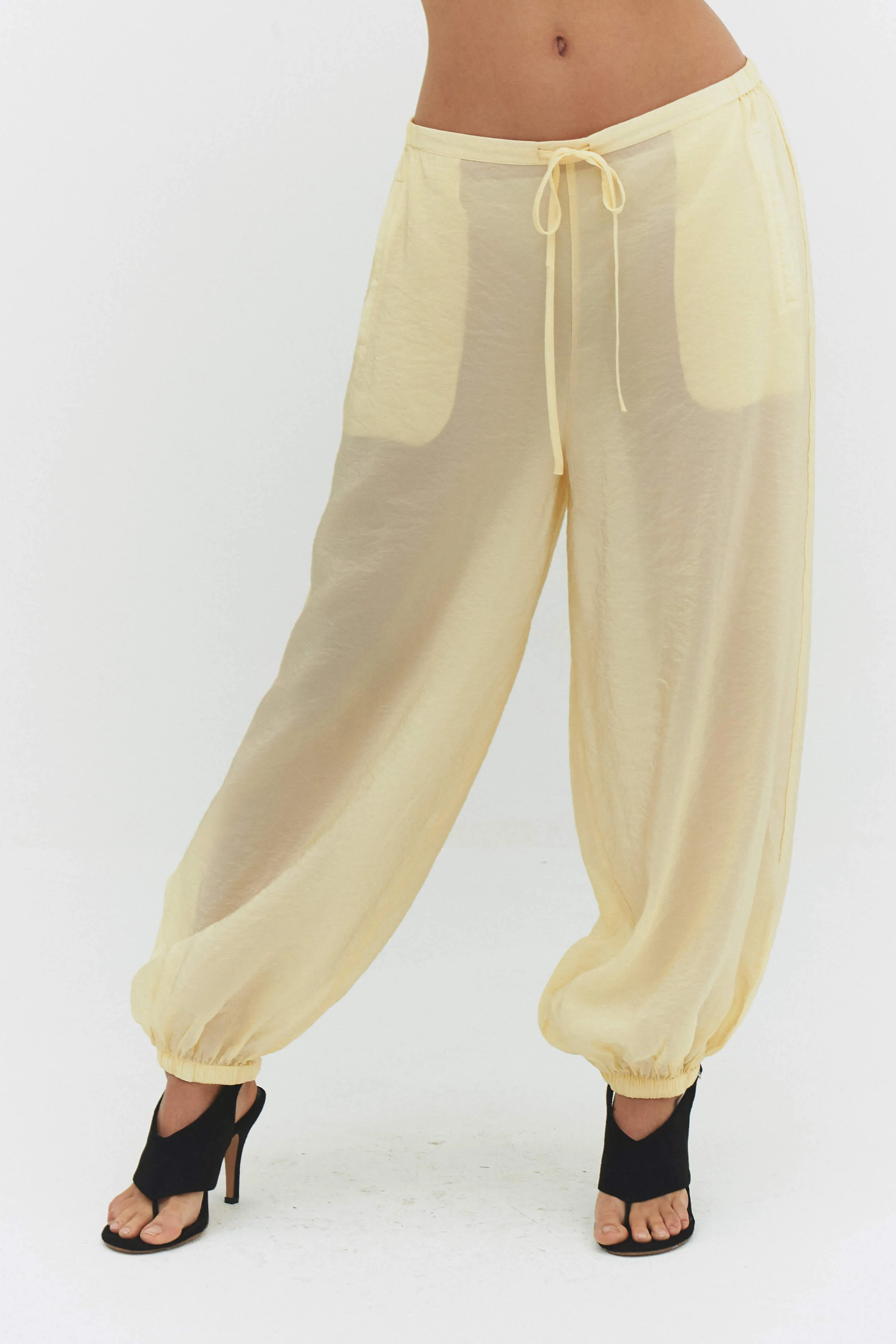 Contemporary Zora Voile Pant in Butter Exclusive